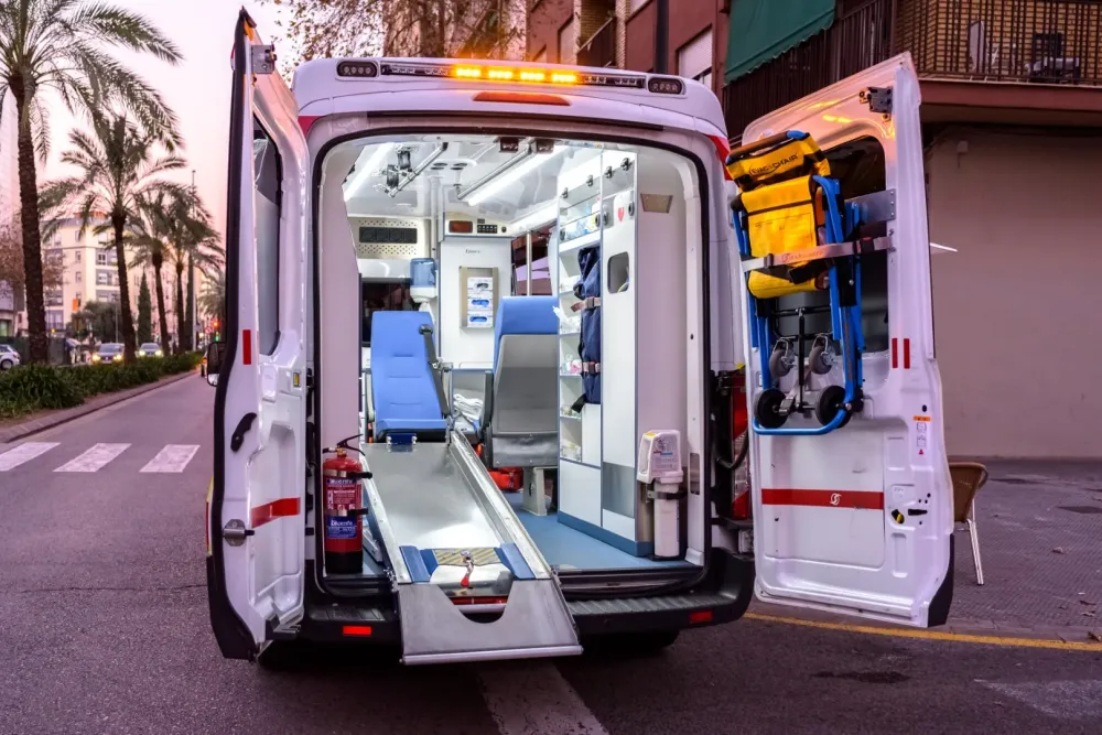 Transport en urgence près de Beauvène