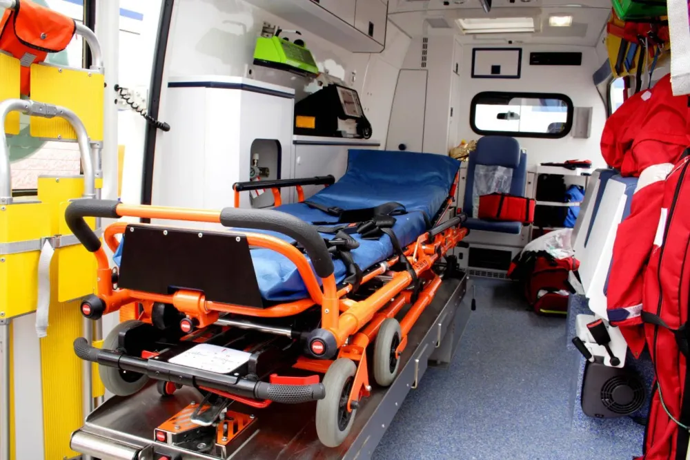 Ambulancier près de Beauvène